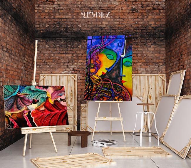 Oil painting banner image