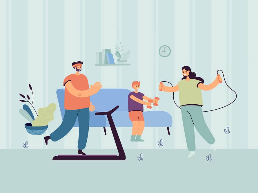 At-home exercise routines for busy parents